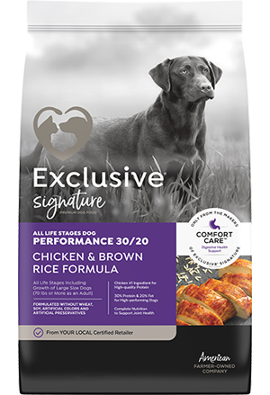 Exclusive Signature Performance 30/20 Chicken & Brown Rice Formula Dog Food