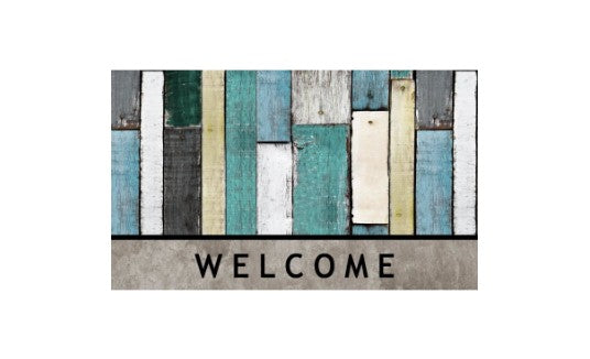 Sports Licensing Solutions Wood Plank Multicolored Rubber Nonslip Floor Mat