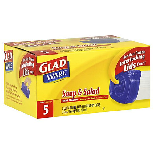 Gladware Soup & Salad Size Containers