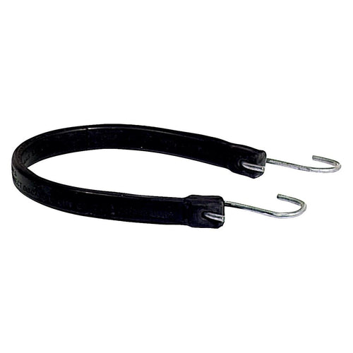 19.5 In. Hook-to-Hook Black Rubber Tarp Strap