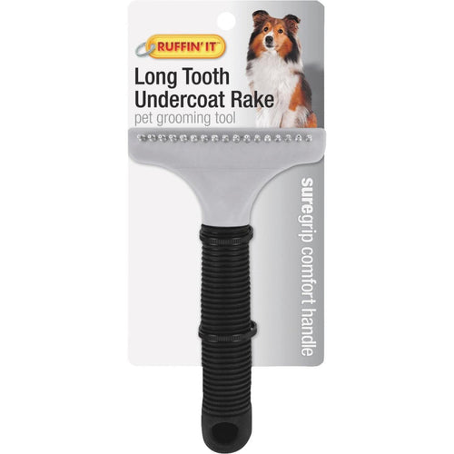 Westminster Pet Ruffin' it Plastic Undercoat Grooming Pet Brush