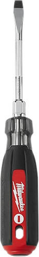 Milwaukee 1/4 Slotted - 4 Cushion Grip Screwdriver