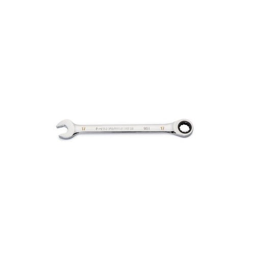 GearWrench 17mm 90-Tooth 12 Point Ratcheting Combination Wrench